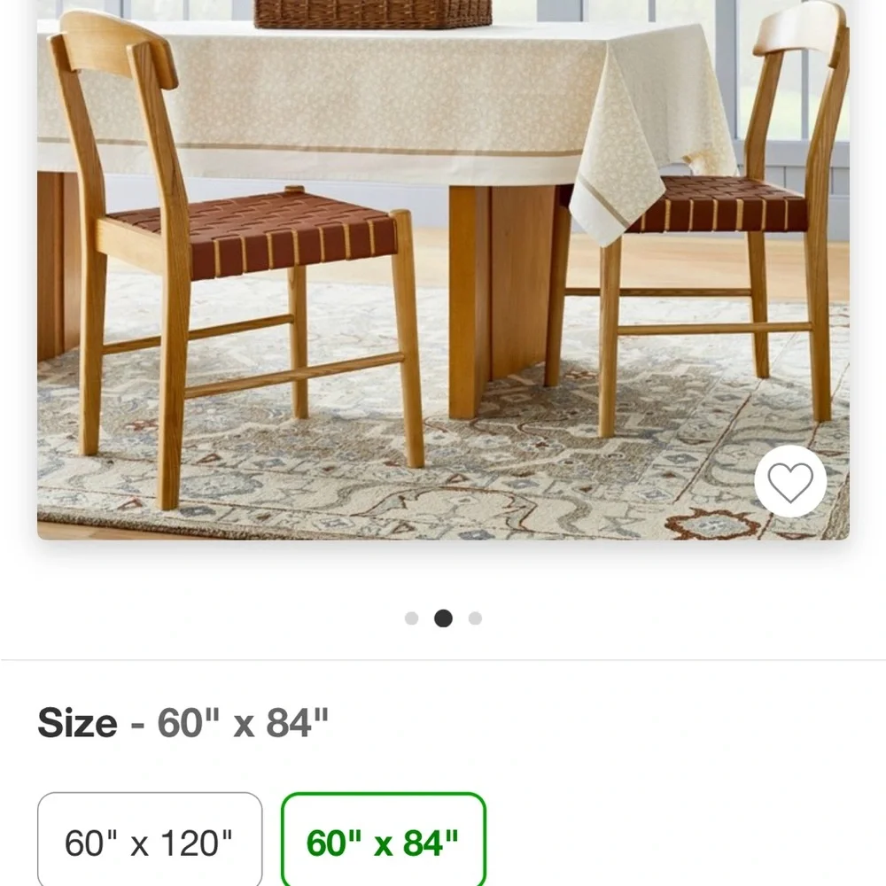 Studio McGee Threshold 60” x 84” Adorable table cloth. NWT!